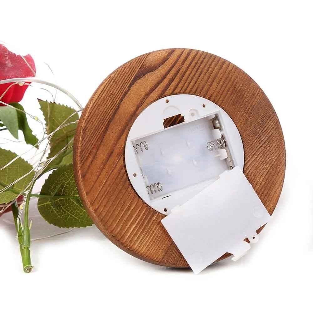 LED Enchanted Rose in Glass Dome Light Up Artificial Flower Gift Valentine Anniversary - Image 6