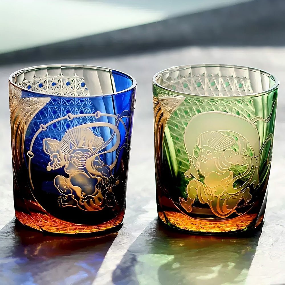 Edo Kiriko Handcrafted Raijin Whisky Glass - Image 5